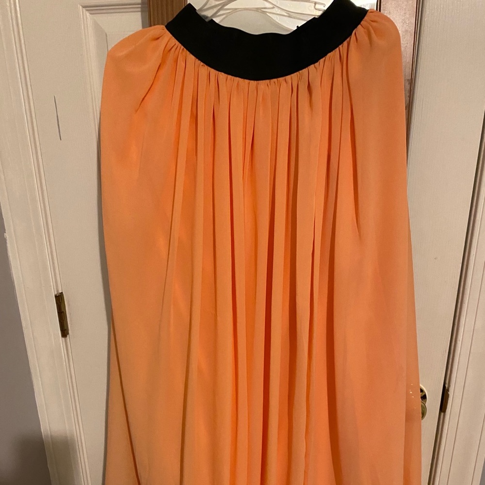 Maxi peach skirt